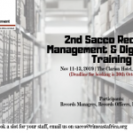 2nd Sacco Records Management & Digitization Training
