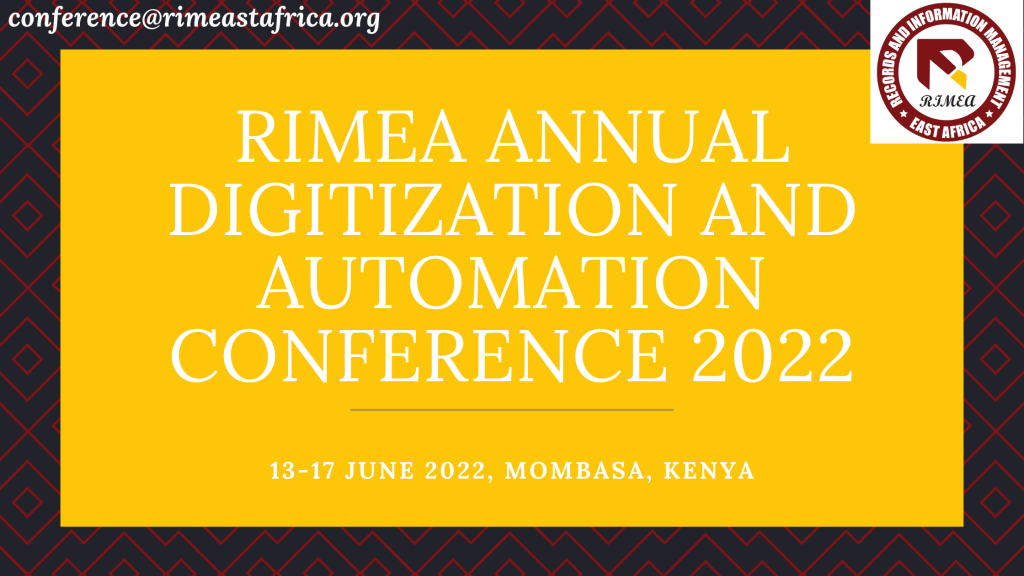 RIMEA Annual Digitization and Automation Conference Conference 2022