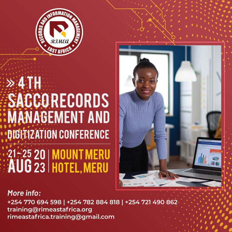 4th Sacco Records Management and Digitization Conference