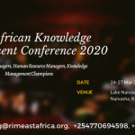 RIMEA East Africa Knowledge Management Conference 2020